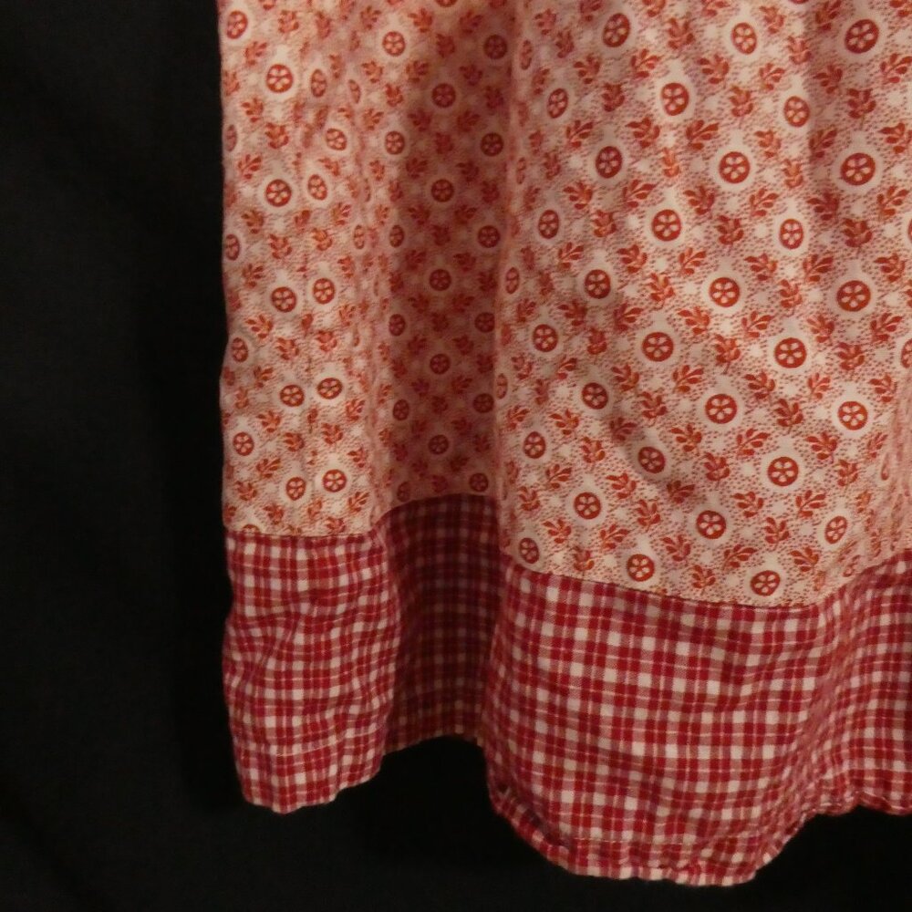 Vintage - APRIL CORNELL - Girls | size 3/4 | Sleeveless Floral Checkered Dress - Picture 14 of 16